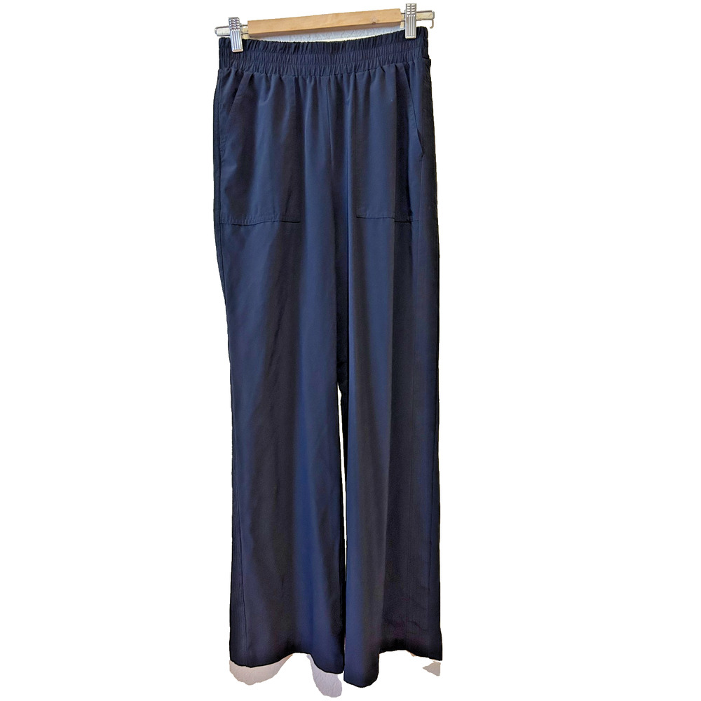 Soma Everstretch Black Lounge Pants Sz S Stretch Relaxed Wide Leg Lightweight